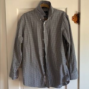 Nordstrom Button up black and white check